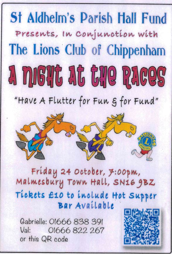 A Night at the Races - Raising Funds for St Aldhelm's Parish Hall Fund